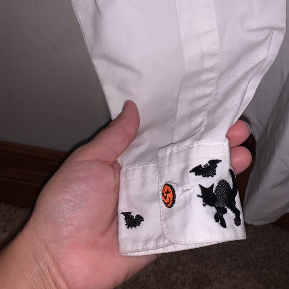 Vintage Karen Scott Halloween Button Down Size Petite Small - Picture 5 of 9